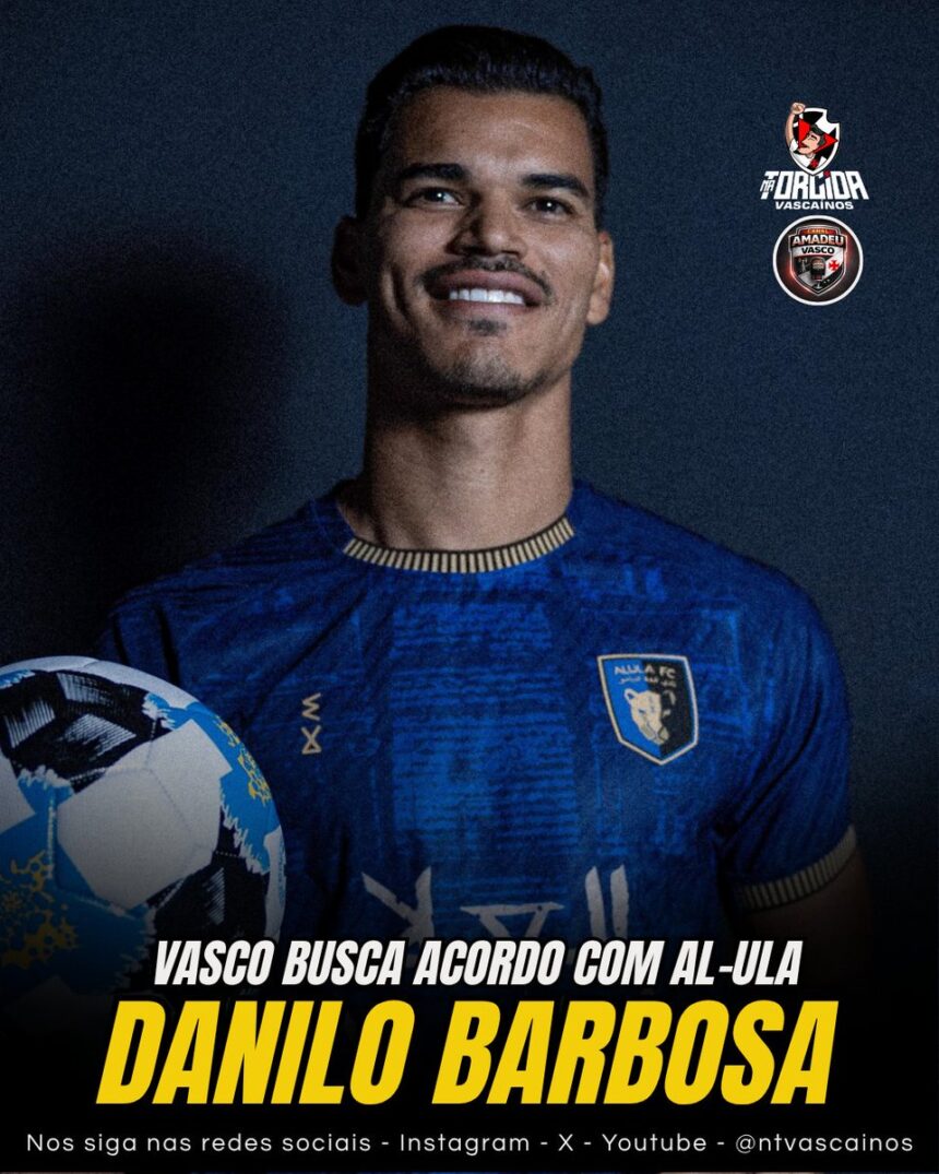 Danilo Barbosa vê com bons olhos um retorno ao futebol brasileiro, mas Al-Ula quer compensação financeira