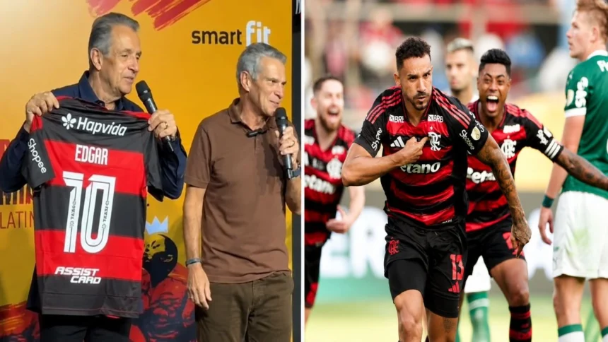 Bap presenteia torcedor do Palmeiras com camisa do Flamengo Bap presenteia torcedor do Palmeiras com camisa do Flamengo