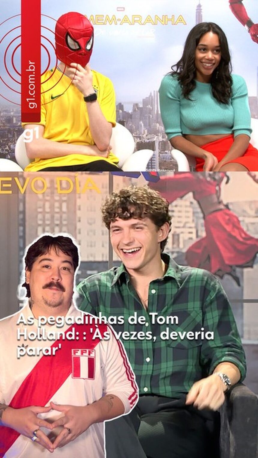 Aos 21 anos, Tom Holland tentou pegadinha com o g1. Aos 21 anos, Tom Holland tentou pegadinha com o g1. Agora com 30, o Homem-Aranha continua o mesmo: 'Às vezes, deveria parar'