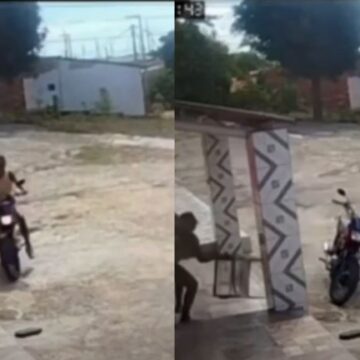 'Pensei que ia morrer': mulher escapa de ataque de boi 'Pensei que ia morrer': mulher escapa de ataque de boi no interior do RN
