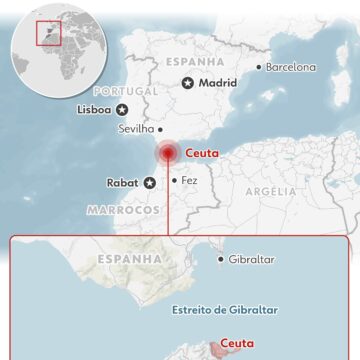 Polícia da Espanha usa bombas de gás para afastar multidão na fronteira de Ceuta com Marrocos; VÍDEO