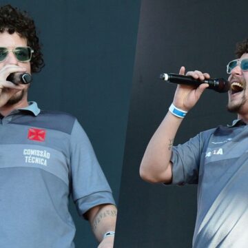 Filho de Cássia Eller, Chico Chico se apresenta com camisa do Vasco no Festival João Rock