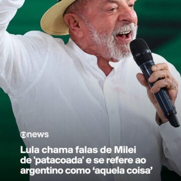 Milei volta a chamar Lula de 'ladrão' e 'corrupto' e reaquece crise diplomática com o Brasil