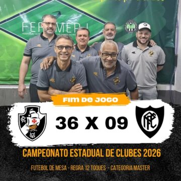 Futmesa: Vasco vence o Petropolitano e o Fluminense e vai à final do Estadual Master 12 Toques