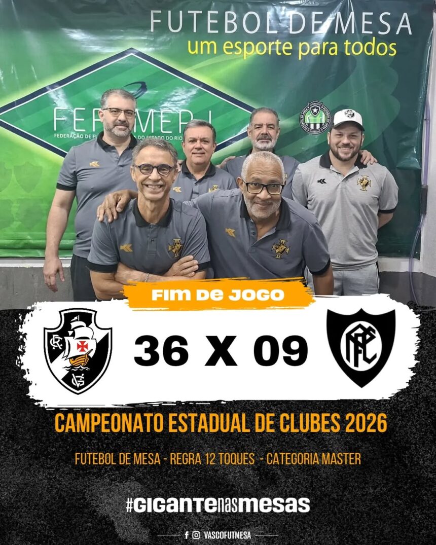 Futmesa: Vasco vence o Petropolitano e o Fluminense e vai Futmesa: Vasco vence o Petropolitano e o Fluminense e vai à final do Estadual Master 12 Toques