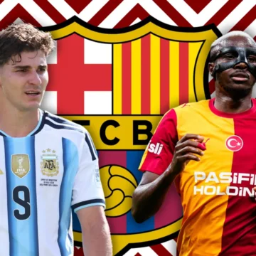 Como Osimhen pode ajudar o Barcelona a fechar com Julián Como Osimhen pode ajudar o Barcelona a fechar com Julián Alvarez