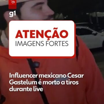 VÍDEO: Influencer mexicano Cesar Gastelum é morto a tiros durante transmissão ao vivo
