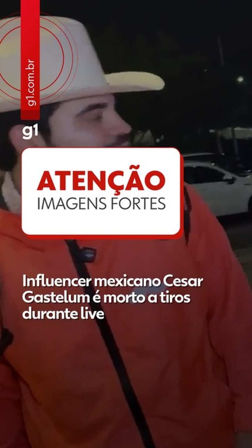 VÍDEO: Influencer mexicano Cesar Gastelum é morto a tiros durante transmissão ao vivo