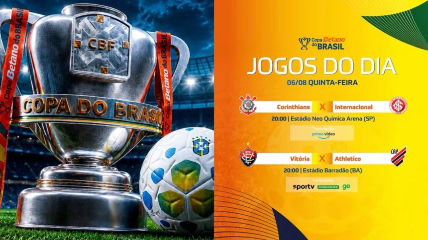 Jogos da Copa do Brasil hoje: Corinthians x Internacional e Jogos da Copa do Brasil hoje: Corinthians x Internacional e mais 1 partida fecham as oitavas de final nesta quinta