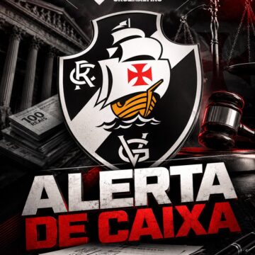 Justiça revela alerta sobre o caixa do Vasco