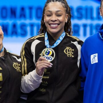 Lorrane Oliveira e Caio Souza são ouro no Brasileiro de Ginástica