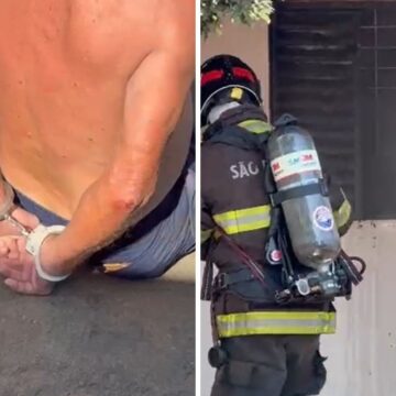 Idoso é preso por violência doméstica e tentativa de incendiar casa onde vivia com a vítima no interior de SP