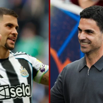 ‘Duas posições’: Arteta antecipa como pretende utilizar Bruno Guimarães no Arsenal