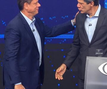 Em debate de 'nerd', Tarcísio e Haddad cansam indecisos, mas Em debate de ‘nerd’, Tarcísio e Haddad cansam indecisos, mas cantam vitória