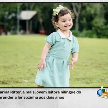 Conheça Catarina, a mais jovem leitora bilíngue do Brasil