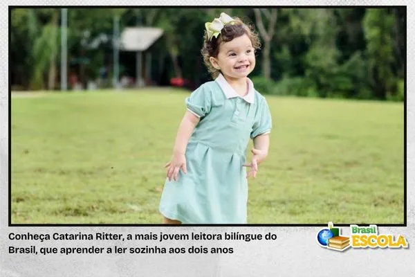 Conheça Catarina, a mais jovem leitora bilíngue do Brasil Conheça Catarina, a mais jovem leitora bilíngue do Brasil