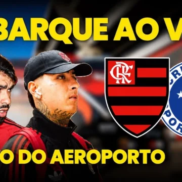 RUMO A BELO HORIZONTE! Assista ao embarque do Flamengo para o jogo contra o Cruzeiro, pela Libertadores