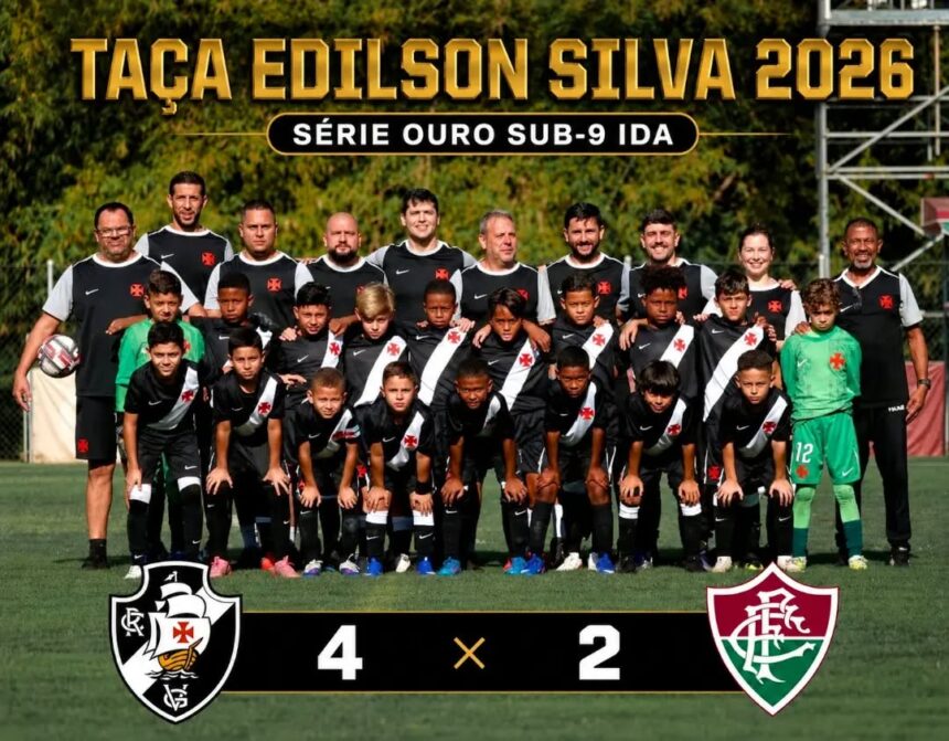 Sub-09: Vasco derrota o Fluminense por 4 a 2 no jogo de ida da semifinal da Taça Edilson Silva