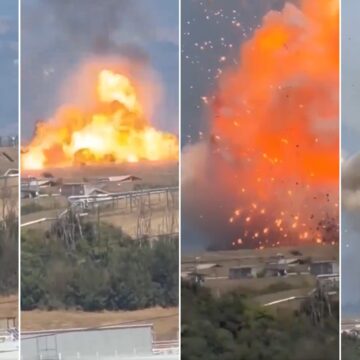 VÍDEO mostra explosão em fábrica de munições perto de Roma, VÍDEO mostra explosão em fábrica de munições perto de Roma, na Itália