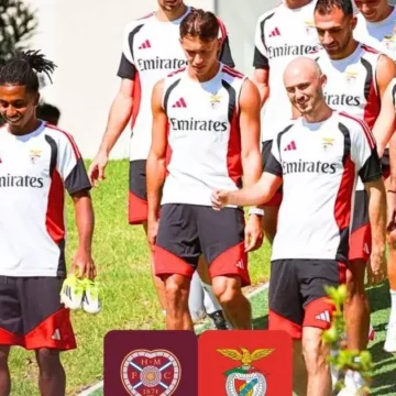 Hearts x Benfica: Onde assistir ao vivo, horário, escalações e análise pela Liga Europa