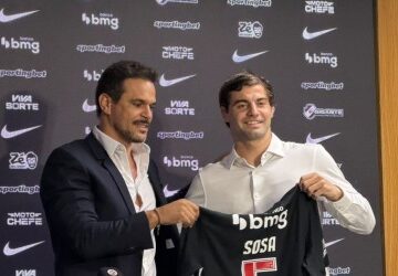 Sosa, em sua apresentação: ‘É um privilégio estar no Vasco’
