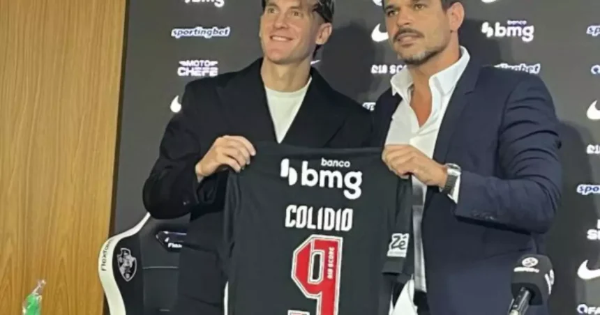 Colidio é apresentado no Vasco e já entra em “clima de final” para estreia
