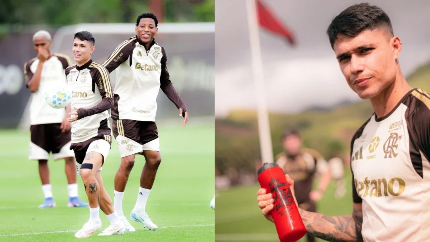 Cria do Mirassol, Luiz Araújo comemora reencontro em jogo do Flamengo