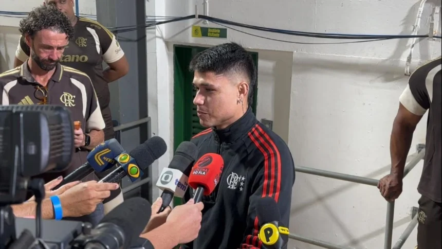 A explicação de Luiz Araújo para comemoração em jogo do Fla
