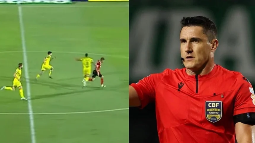 ATÉ QUANDO? Klein comete mais um erro contra o Flamengo e não expulsa jogador do Mirassol em lance claro para vermelho