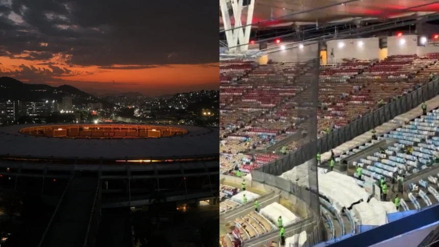 O esquema de segurança no Maracanã para jogo do Flamengo x Cruzeiro na Libertadores