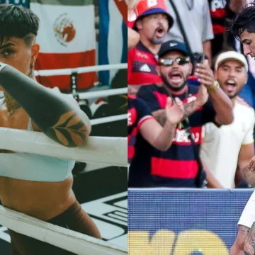 Boxeadora grega treina com camisa do Flamengo após comparação com Erick Pulgar