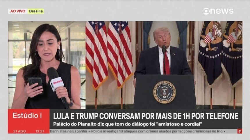 Em conversa por telefone, Lula diz a Trump que alegações dos EUA para tarifaço são 'infundadas'