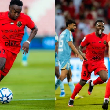 Ex-atacante do Flamengo marca 2 gols e ajuda time a manter 100% de aproveitamento em Liga dos Emirados Árabes