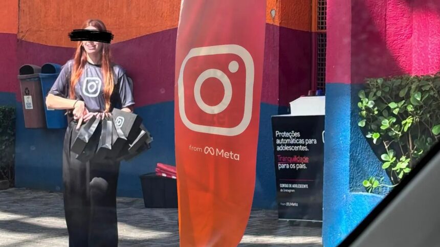 Meta é denunciada após fazer ação publicitária sobre Instagram em frente a escolas