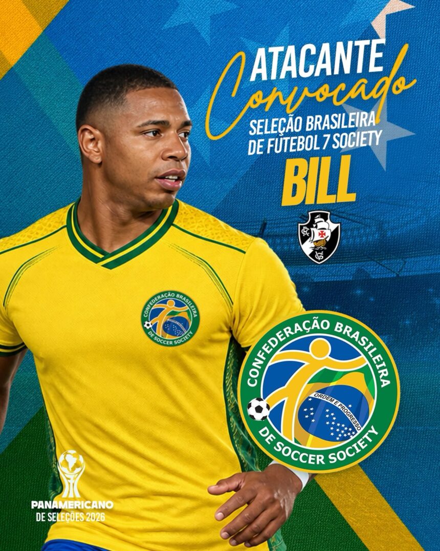 Futebol 7: Atacante Bill é convocado pela Seleção para a disputa do Pan-Americano