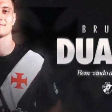 Vasco anuncia a contratação do atacante Bruno Duarte até 2028