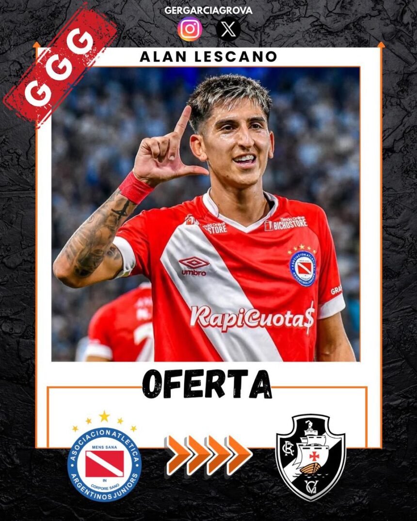 Vasco fez proposta pela contratação de Alan Lescano