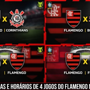 CBF detalha dias de 4 jogos do Flamengo no Brasileirão