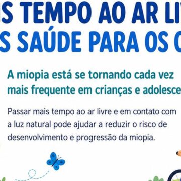 Oftalmologistas alertam para uso de telas e a miopia em Oftalmologistas alertam para uso de telas e a miopia em crianças