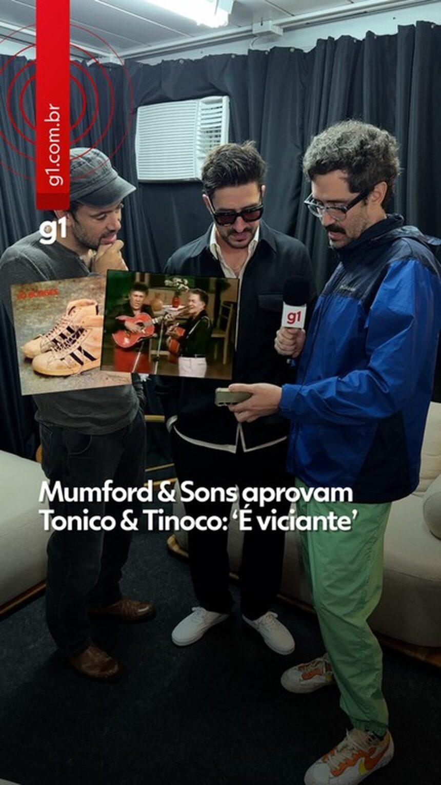 Mumford & Sons aprovam Tonico & Tinoco e sertanejo raiz: 'É viciante… eu amo isso'
